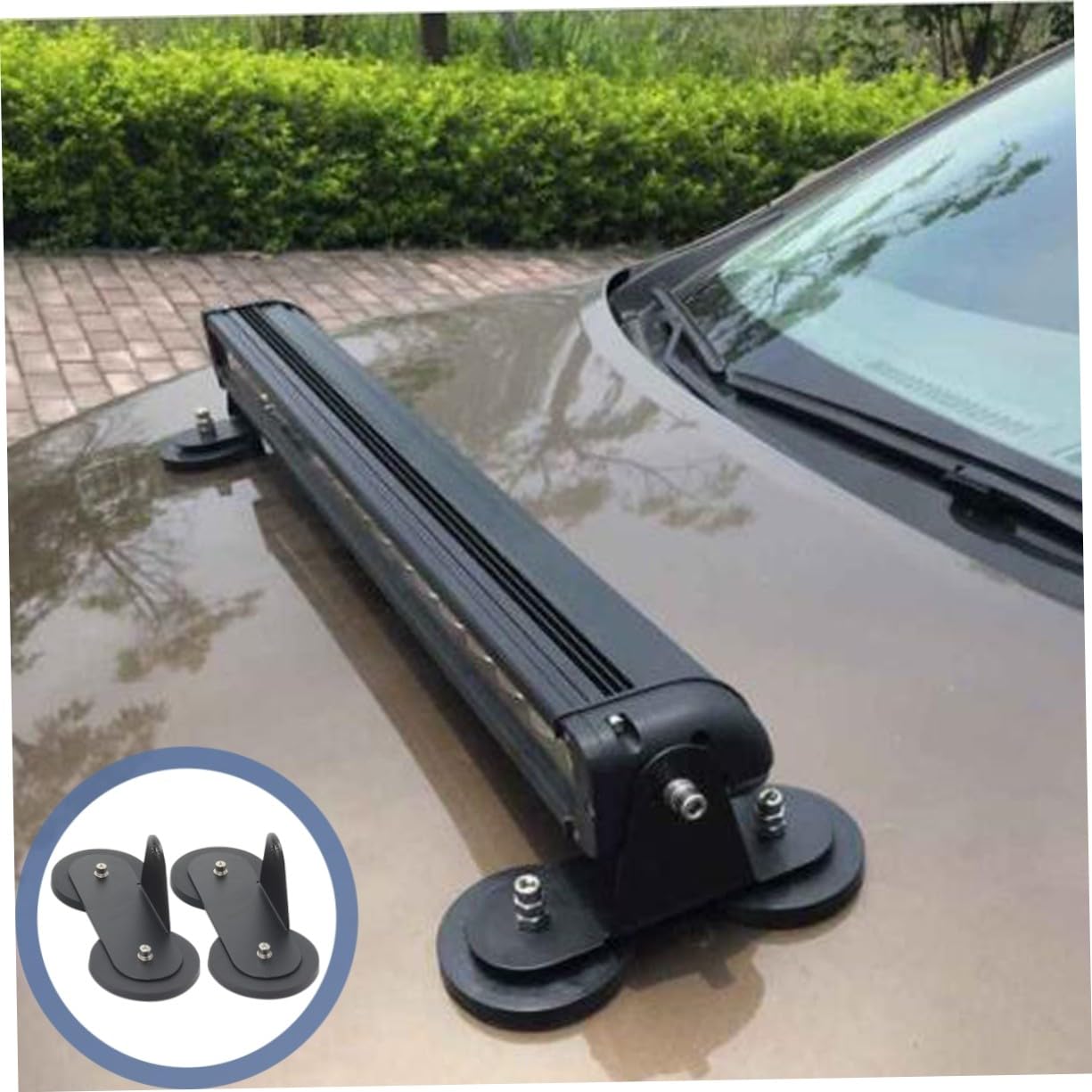 Magnetische Schwarz aus Stahl Autodach Montagehalterung für Lichtleisten