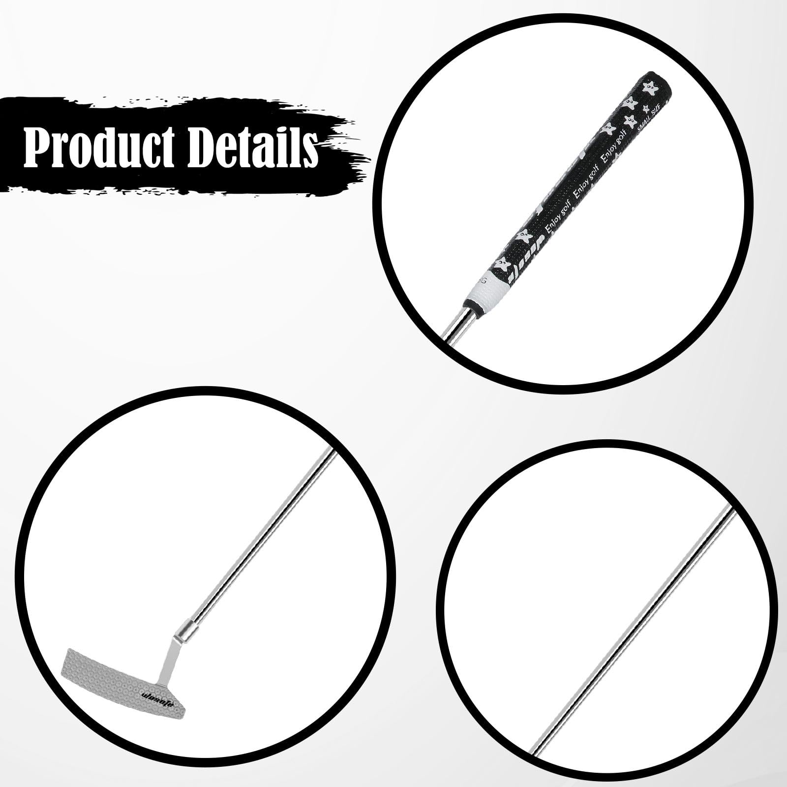 Golf Putter für Herren mit Stabiler Breiter Basis Edelstahl Schaft Integrierter Ausrichtungslinie Komfortablem Griff Und Innovativer Niedriger Schwerp