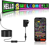 Gelrova 52x7.5 Programmable LED Sign - Flexible Scrolling Display with App Control, Animations, Music Sync for Stores, Events & Hotels