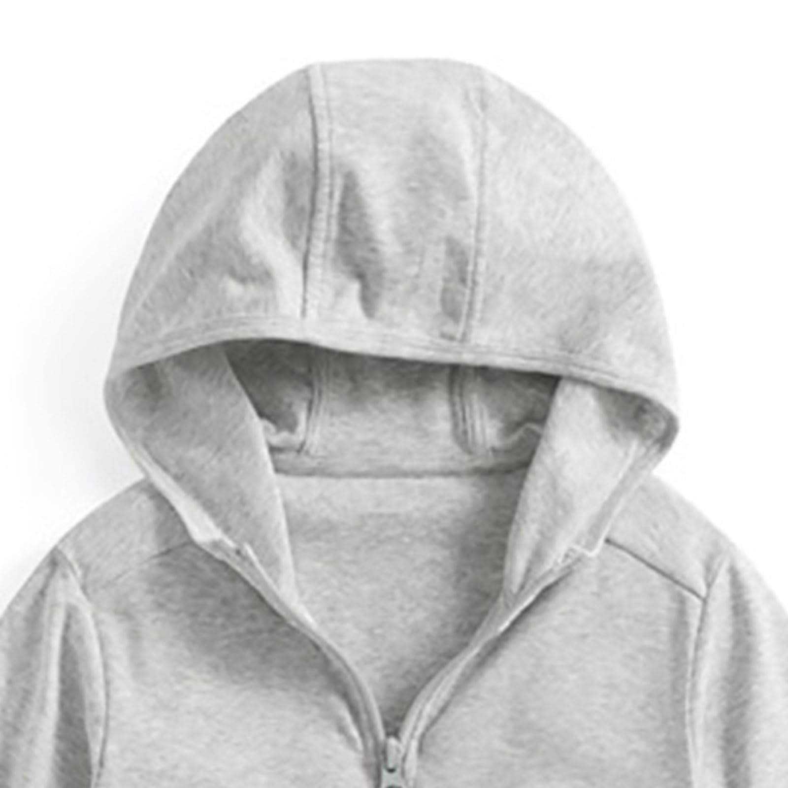 Felpa Zip Cappucciata Tinta Unita Ragazza, Tessuto Soffice Elegante | Colore Base Neutro Facilmente Abbinabile A Qualsiasi Bottom, Chiusura Lampo Pratica Per Veloce Vestibilità, Ideale Per Scuola