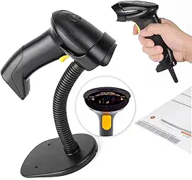 Leitor De Codigo De Barras E Boleto Laser Sem Fio Com Suporte Scanner De Código De Barras E Boleto