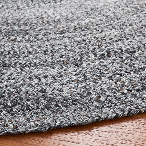 Tapete Redondo 3' Gris/Carbón Safavieh Trenzado miniatura 3
