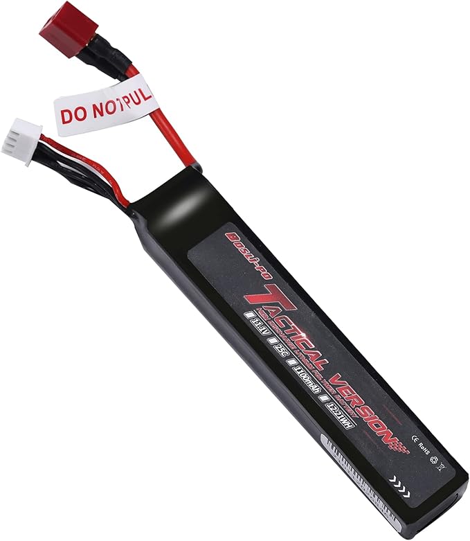 BosLiPo 11.1v Lipo Battery Airsoft 1100mAh 3S 25C