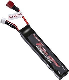 11.1v Lipo Battery Airsoft 1100mAh Lipo Battery 3S Rechargeable High Capacity 25C Airsoft Batteries with T Plug Connector for Tactical Version Airsoft(T Plug)