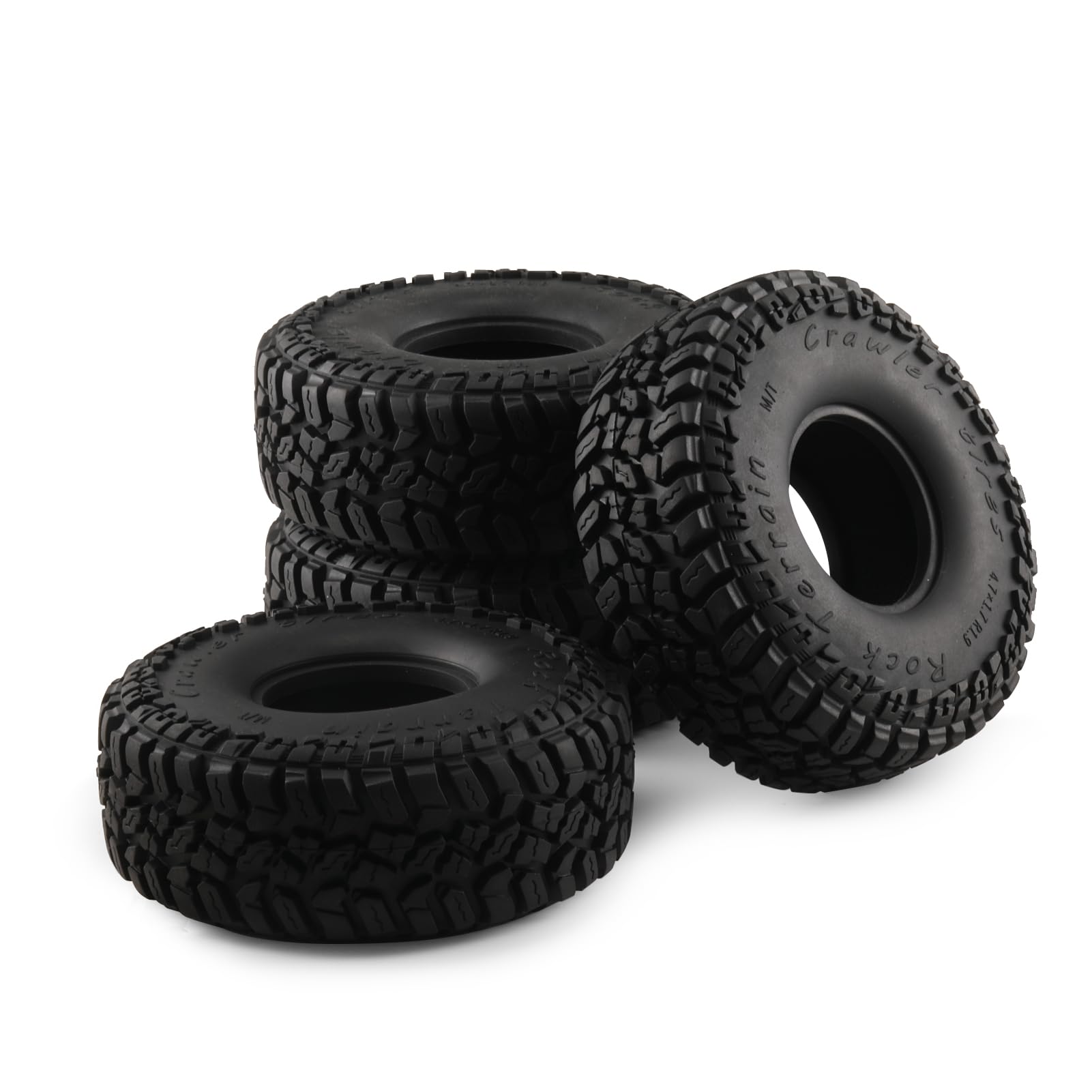SHALUOMAN 4PCS Soft Rubber Tires Tyre for RC 1:10 On Road Car 1.9
