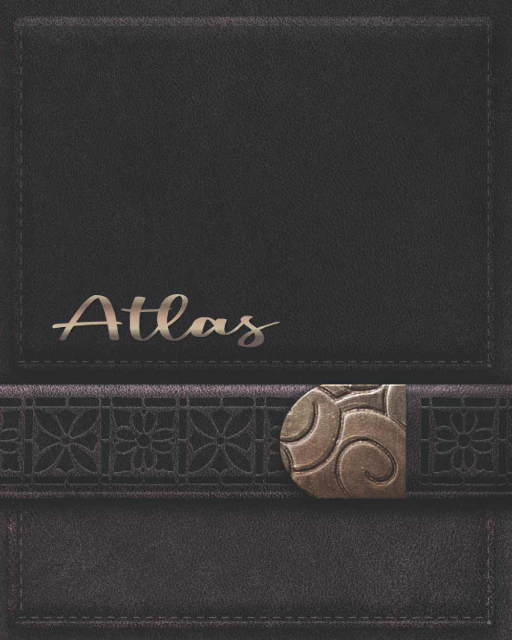 ATLAS JOURNAL GIFTS: Novelty Personalized Present With Customized Name On The Cover (Atlas Notebook)