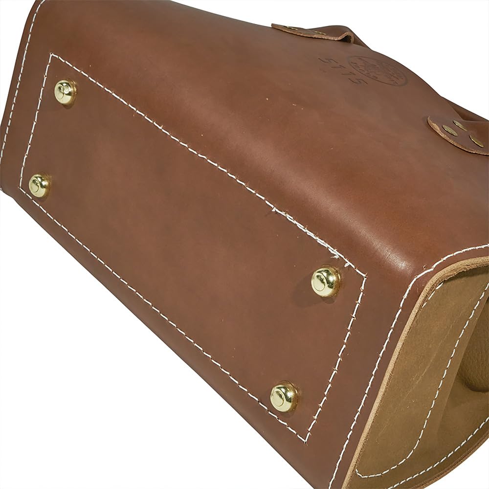 Klein Tools 5115 Tool Bag, Leather Tote for Hand Tools is Extra 