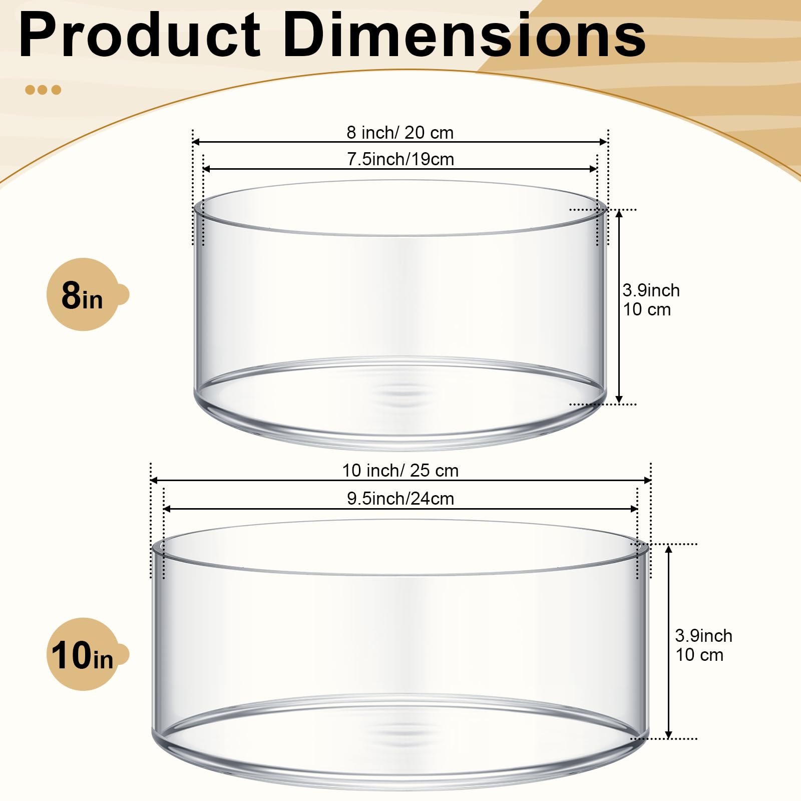 KITEISCAT Glass Salad Bowl - Versatile 118oz Trifle And Fruit Bowl - Elegant & Long-Lasting For Serving Salads, Dessert