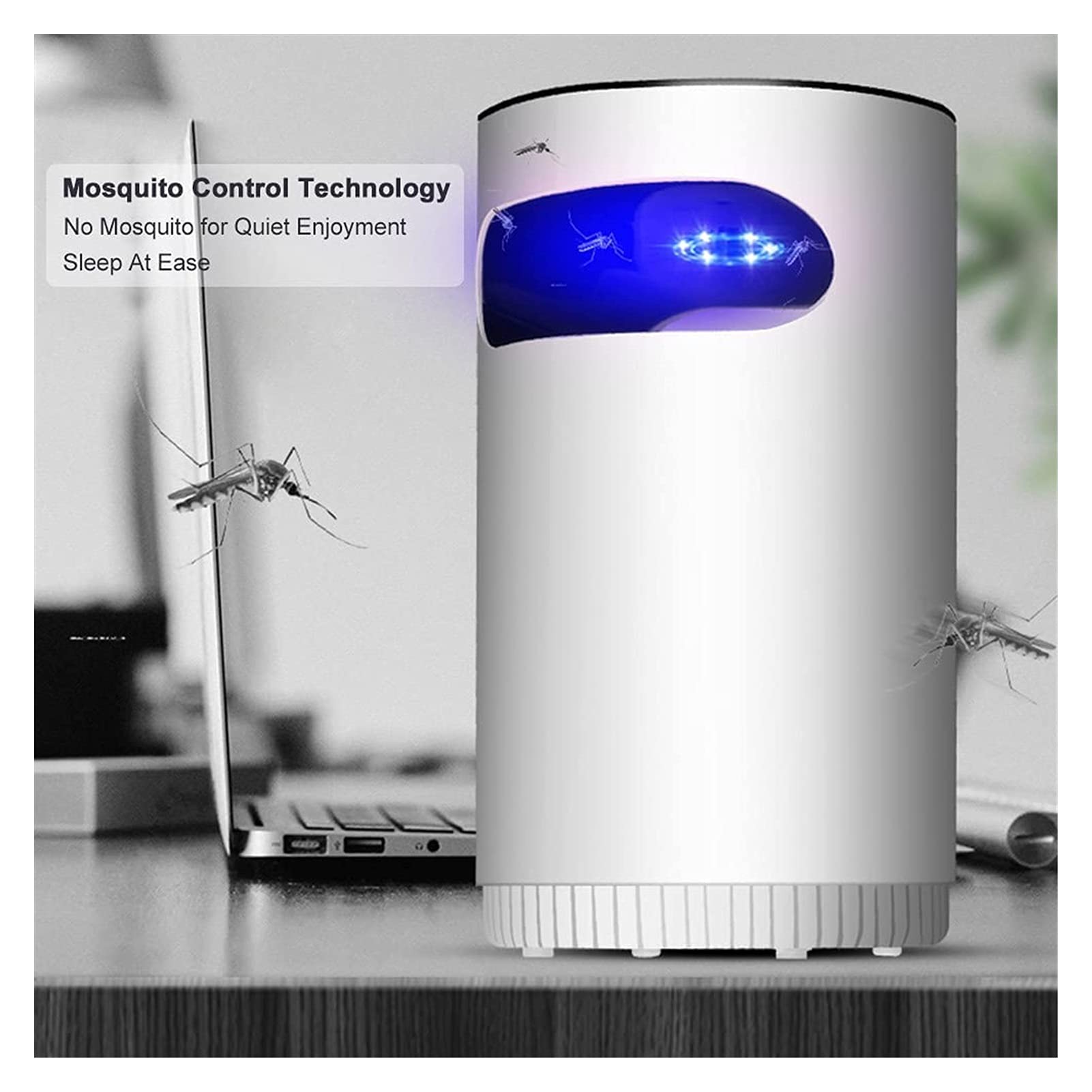 TEmkin Lampada antizanzare elettrica Anti zanzara Luce Bug Zapper Trappola per Insetti Luce USB Strumento da Viaggio per Interni ed Esterni Ufficio Giardino Domestico Campeggio Repellente per Insetti
