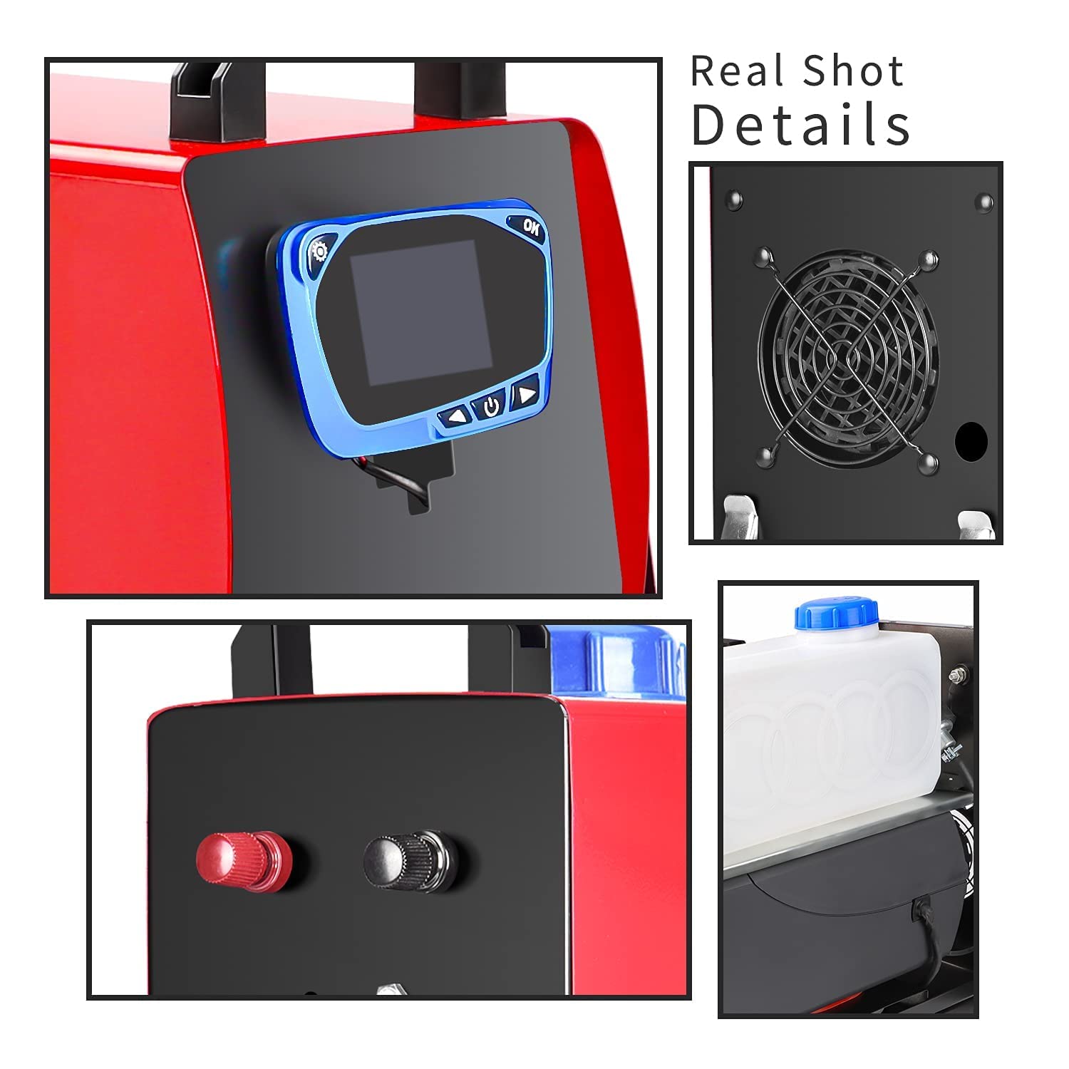 Calefacción Estacionaria 12V, Calefaccion Diesel Ajustable con Pantalla LCD, Calentador de Aire Diésel con Control Remoto, Bajo Consumo para Coche Furgoneta, Automóvil Camiones Barco Autobús