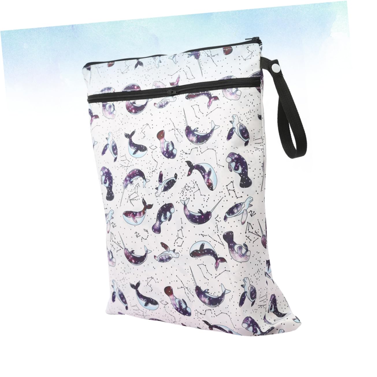 Abaodam Bolsa De Almacenamiento Reutilizable para De Tela De Bebé 2 Unidades con Patrones De Moda De Algodón para Uso Diario Y Viajes.