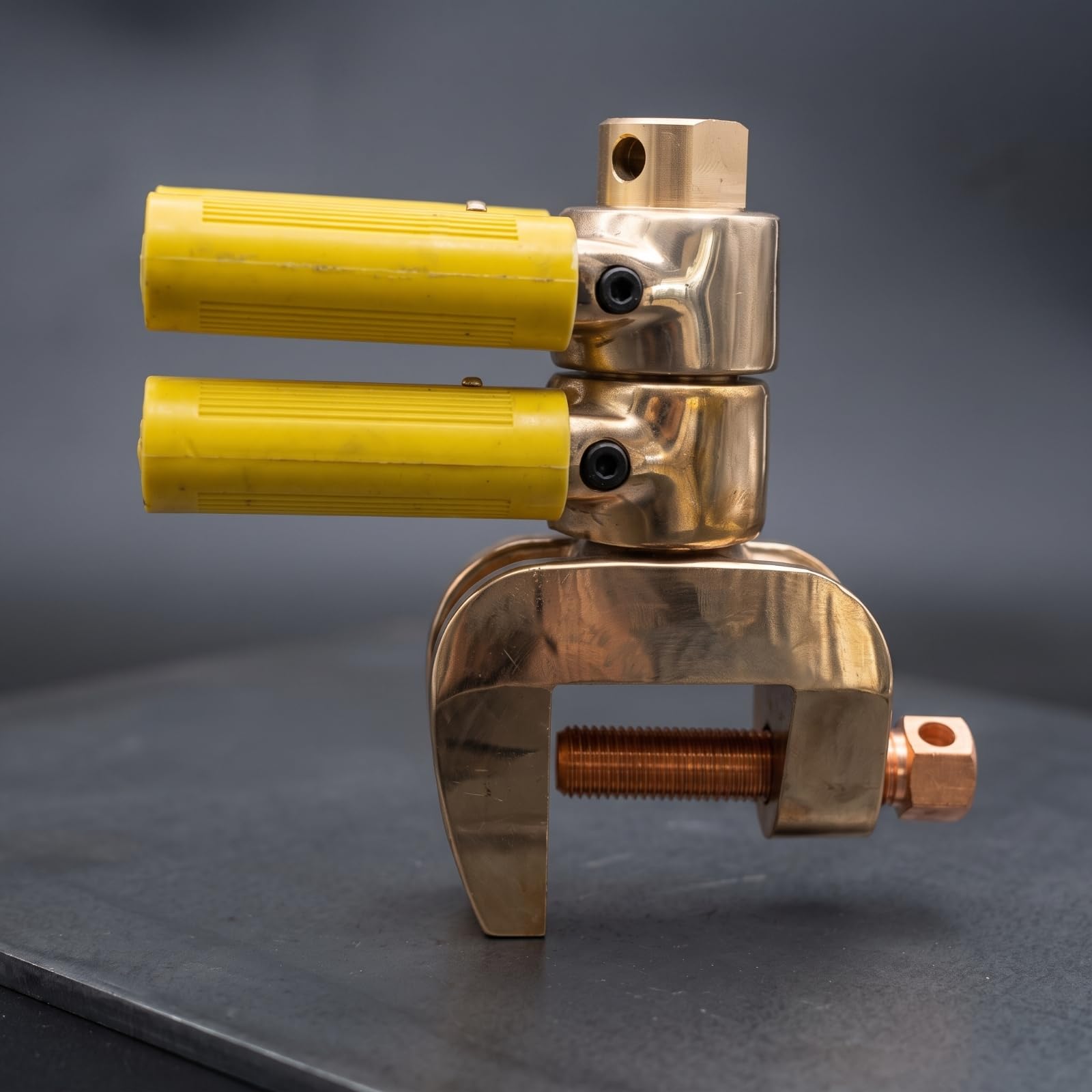 Rotary Ground Clamp Schweißmasseklammer Erdungsklemme Masseklemme Robuster Messingverbinder mit Geringer Übergangswiderstand Drehbar Gegen Kabelsalat, 2500A Drehbare Erdungsklemme