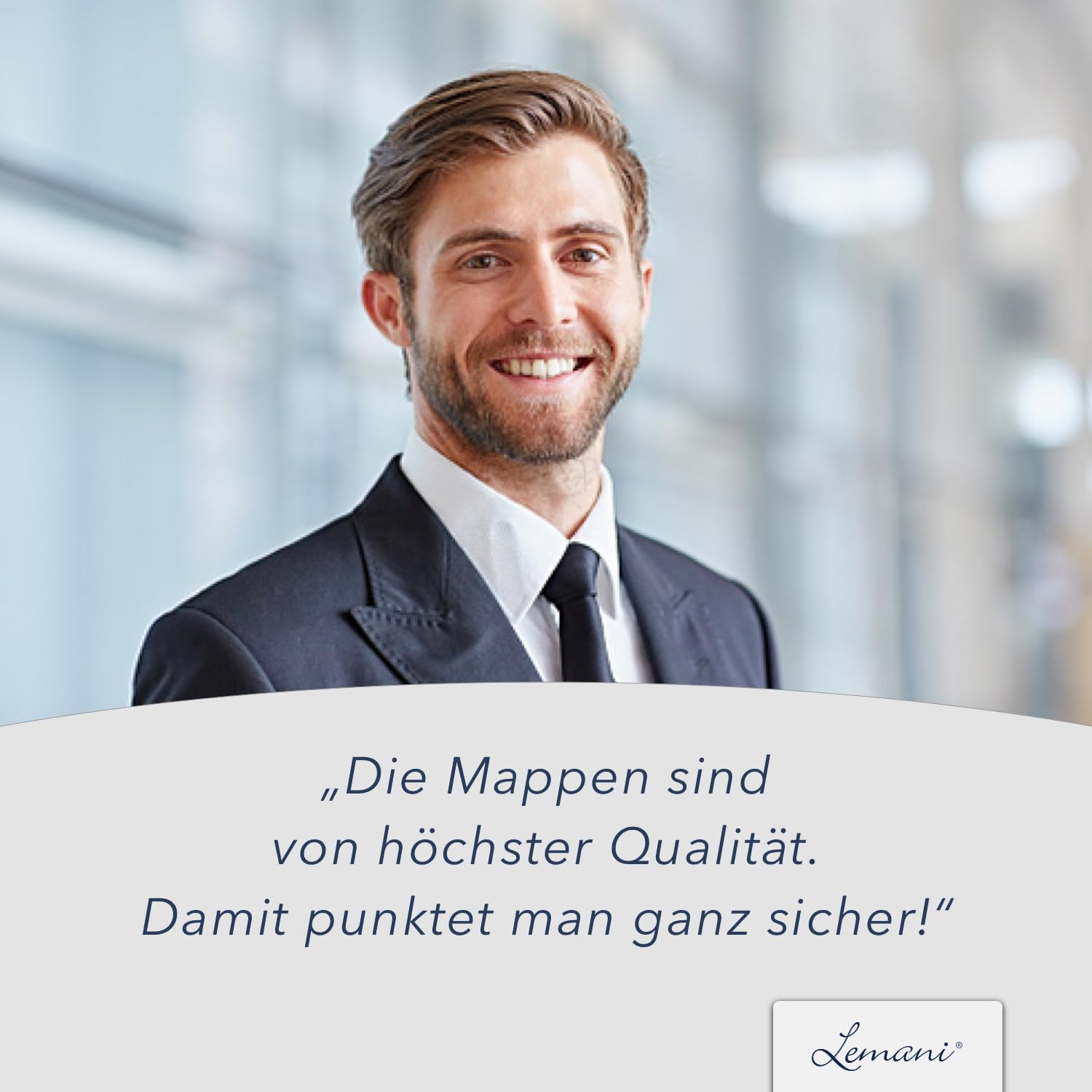 4 Stück 4-teilige Bewerbungsmappen Lemani® PREMIUM mit Nadelstreifen mit 2 Klemmschienen - Premium-Qualität mit feinen Nadelstreifen, unverwechselbarer Haptik und hochwertiger Prägung 'Bewerbung'