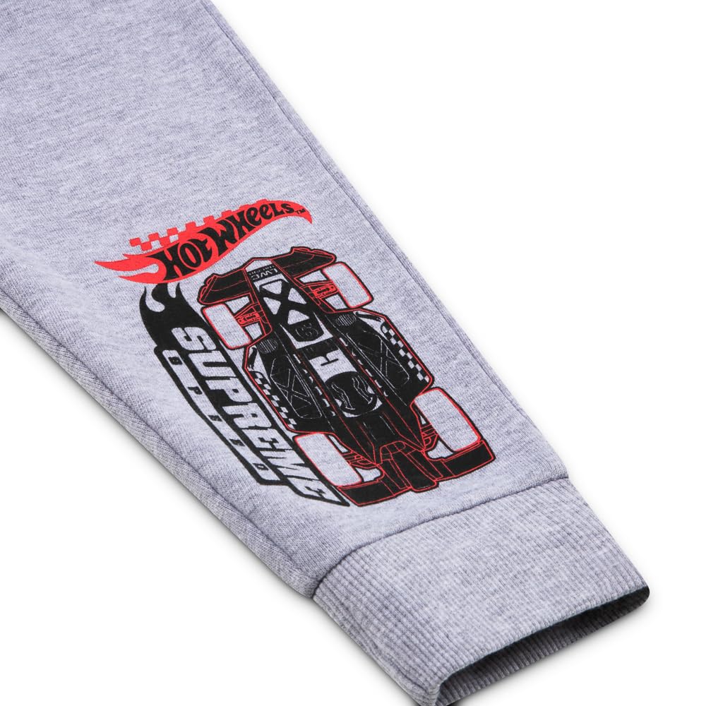 Hot Wheels Lot de 2 pantalons de jogging pour garçon - 100 % coton - Avec taille élastique et chevilles resserrées