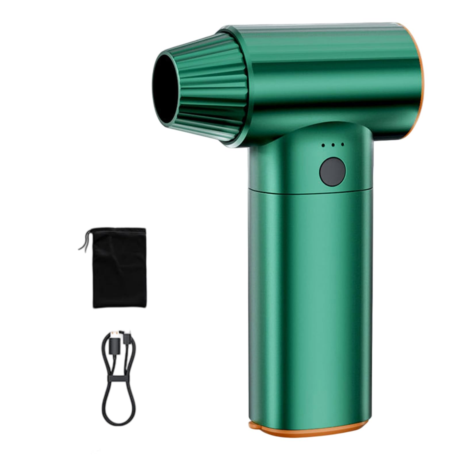 Tsophreniq Green Handheld Blower Fan Cordless Rechargeable 80000Rpm High Speed For Removal In Electronics And Vehicles Electric Air Dusters And Vacuum