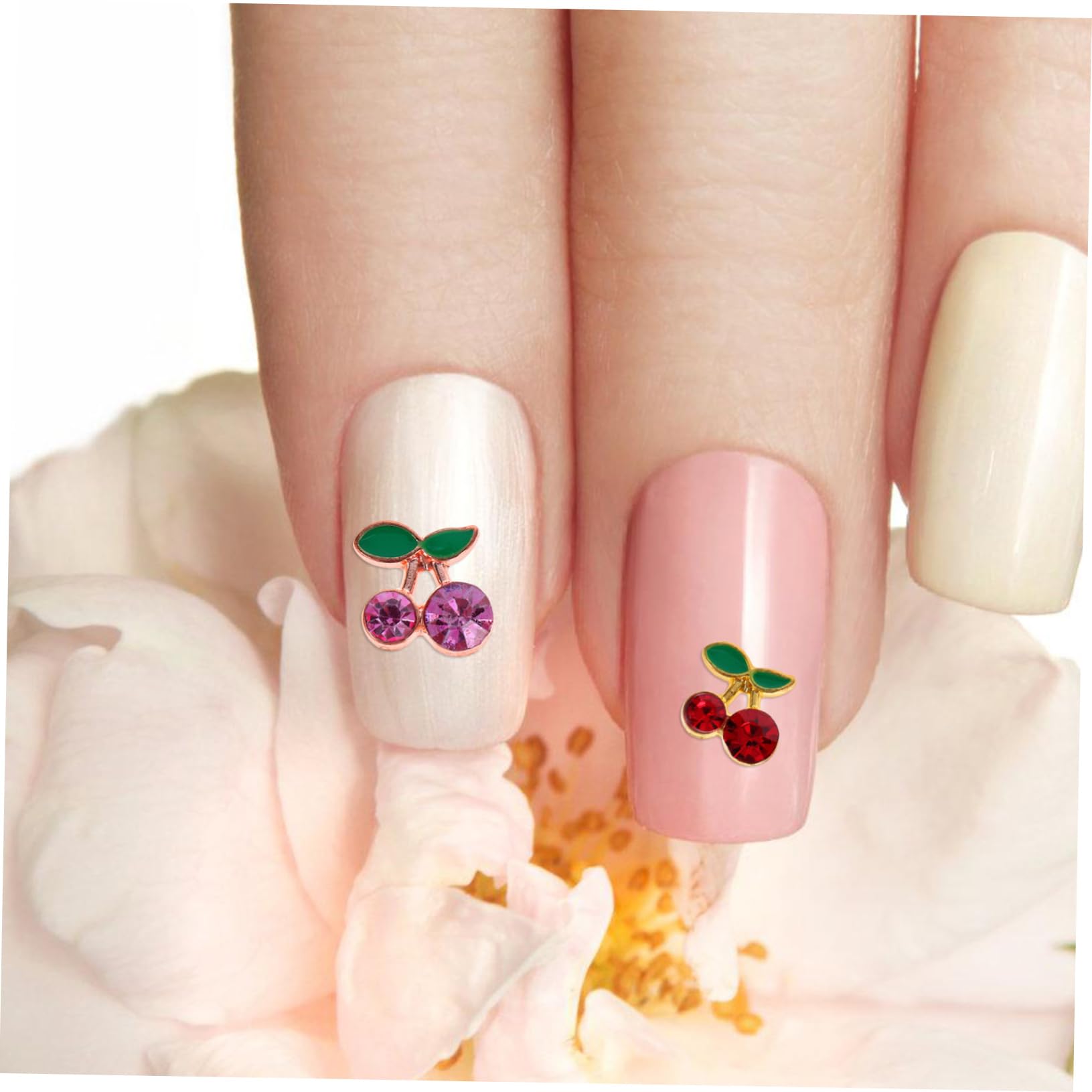 Healvian 160pezzi Decorazioni Per Unghie Forma Di Strass Rossi Per Nail Art Creativa e Elegantper Manicure e Feste
