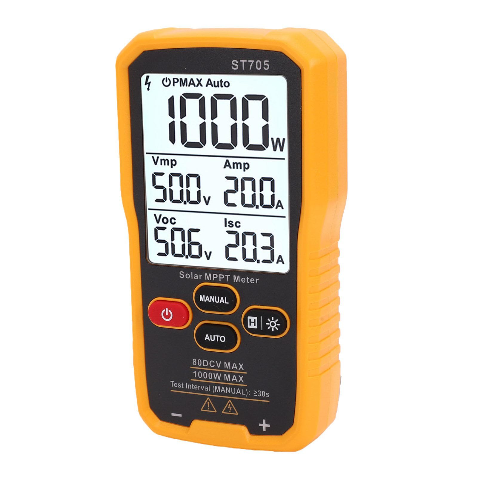 Jiawu Tester Paneli Słonecznych o Mocy 1000 W Miernik MPPT, Testowanie Mocy Modułów Fotowoltaicznych