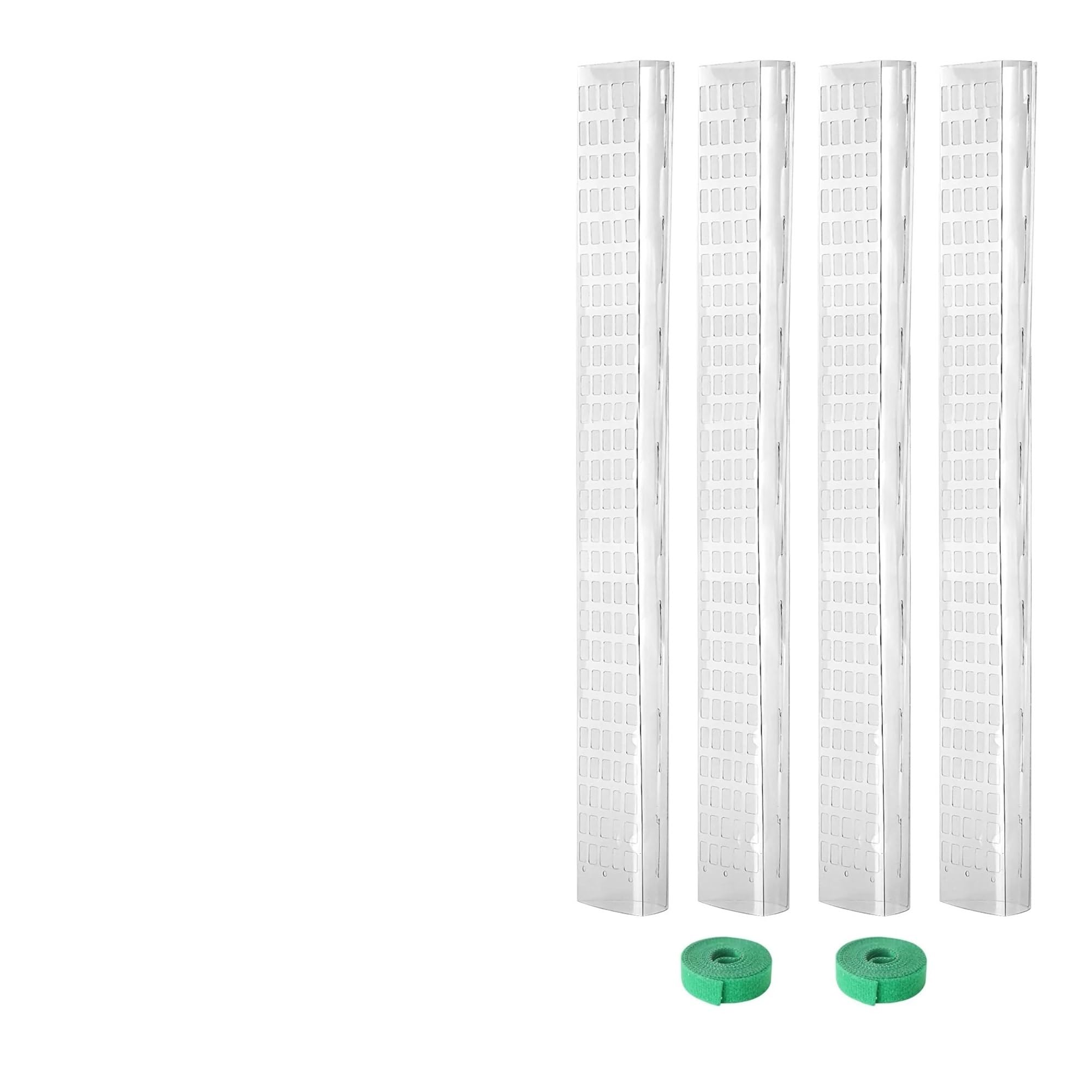 Tuteurs Pour Plantes Poteau en mousse 24/36/48 pouces for Monstera | Grands poteaux en forme de D, plantes grimpantes en Pot, mousse de sphaigne, piquet de croissance de jardin(48inch-4pack)