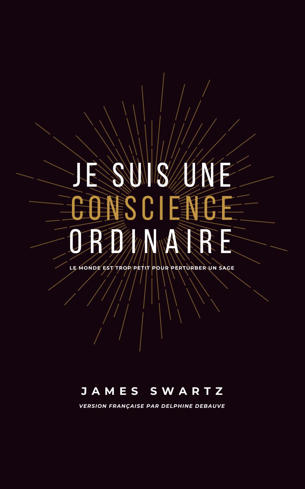 Je suis une conscience ordinaire: Le monde est trop petit pour perturber un sage