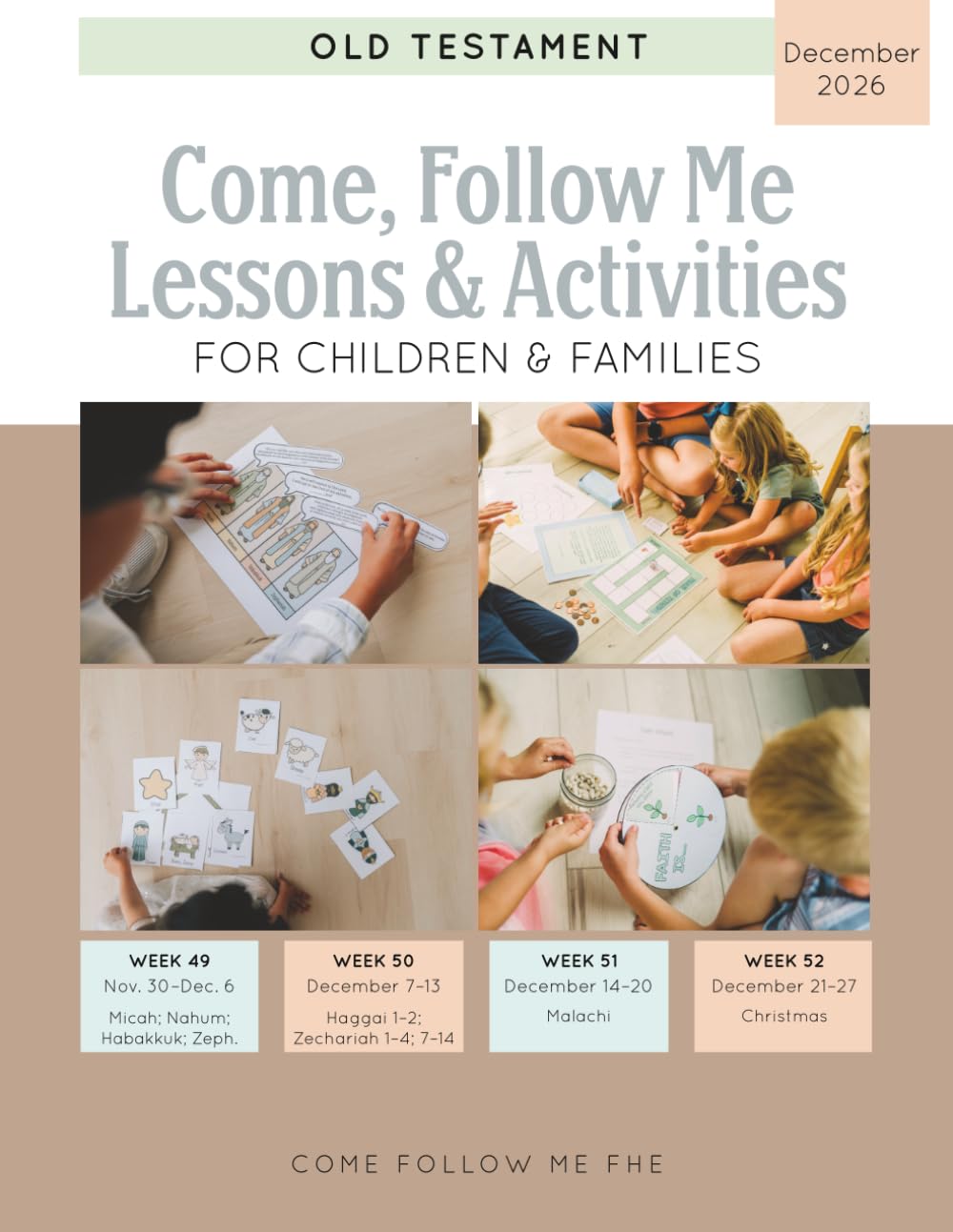 Come, Follow Me Lessons & Activities for Children & Families: Old Testament: December 2026