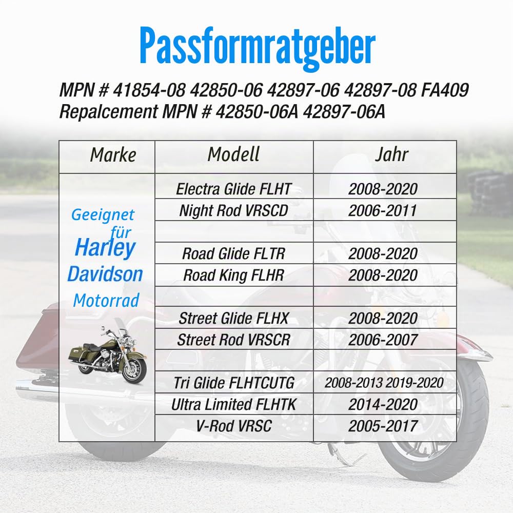 Vorder und Hinter Bremsbeläge gesintert für Harley Davidson Road Glide Road King Street Glide Electra Glide Ultra Limited Street Rod V-Rod Night Rod Tri Glide