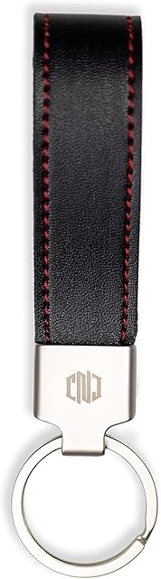 Case & Trade Leather Keychain & Keyring for Men and Women, Key Ring with Fob & Key Holder