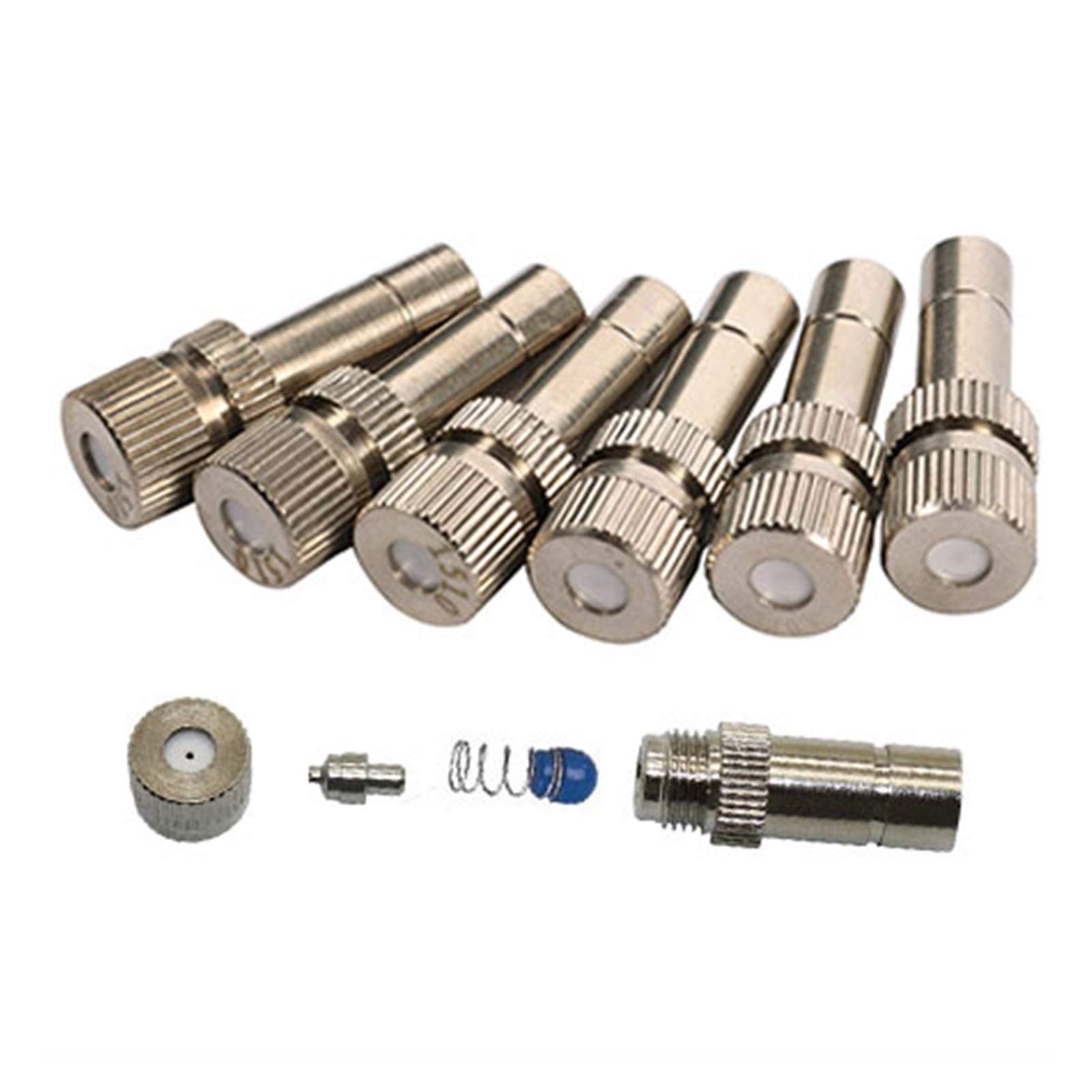 Buse de Pulvérisation Haute Pression 40PCS 6mm Buse de Brumisation en Acier INOX pour Le Système de Refroidissment Extérieure, pour Irrigation de Jardin (Size : 0.2mm)