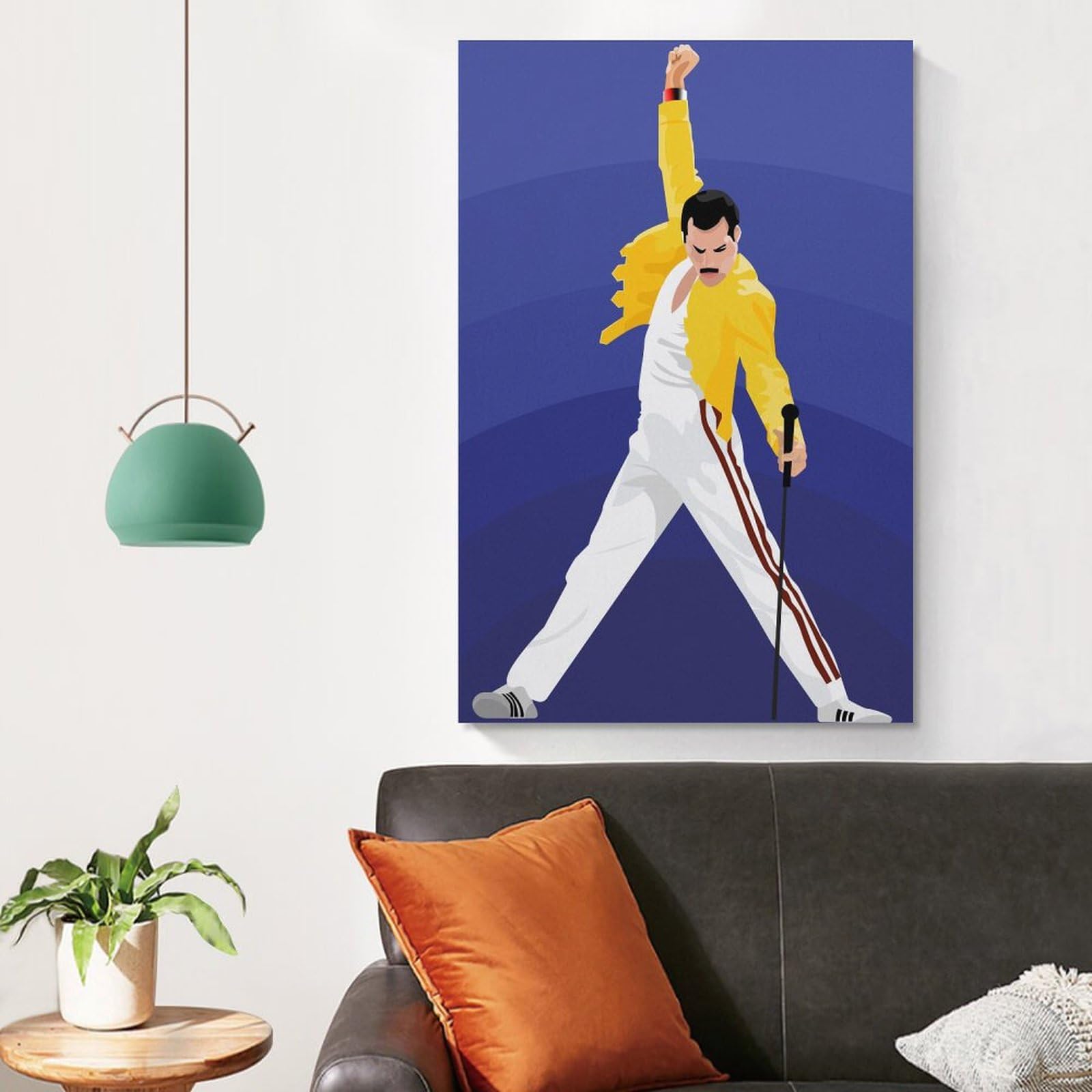 Amazon.co.jp: フレディマーキュリー音楽壁の絵ポスター キャンバス