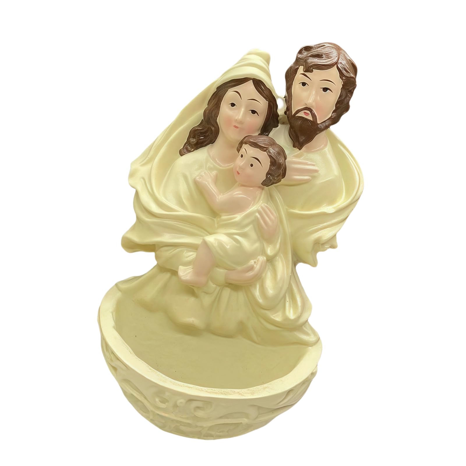 Snorvixre Christmas Nativity Decorative Figurine Centerpieces Resin Holy Family Statues Wall Hanging Decorations Religious Gift Christmas Nativity Decorative Figurine