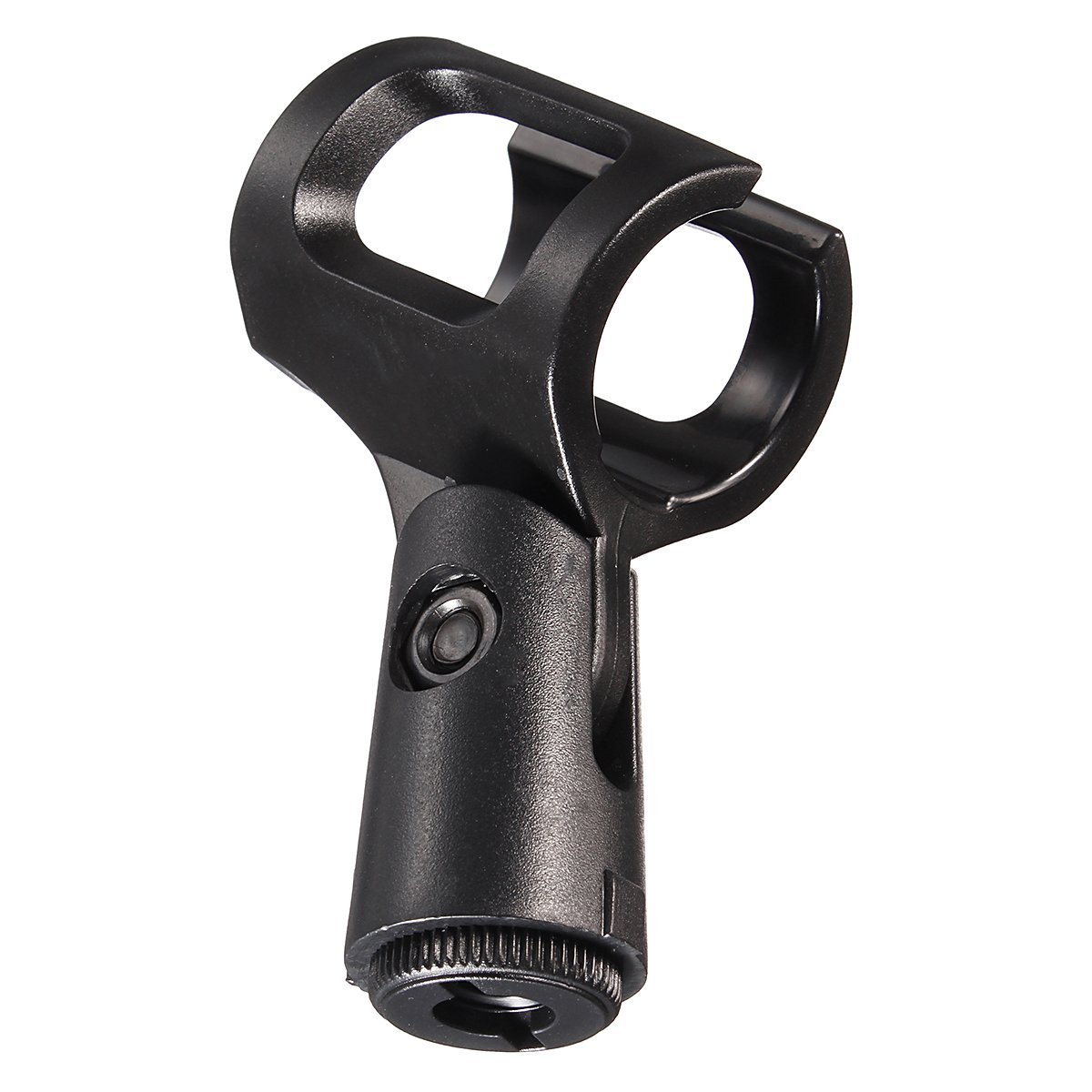 3 ASTE MICROFONO Asta Giraffa in metallo Nero + Clip incluse