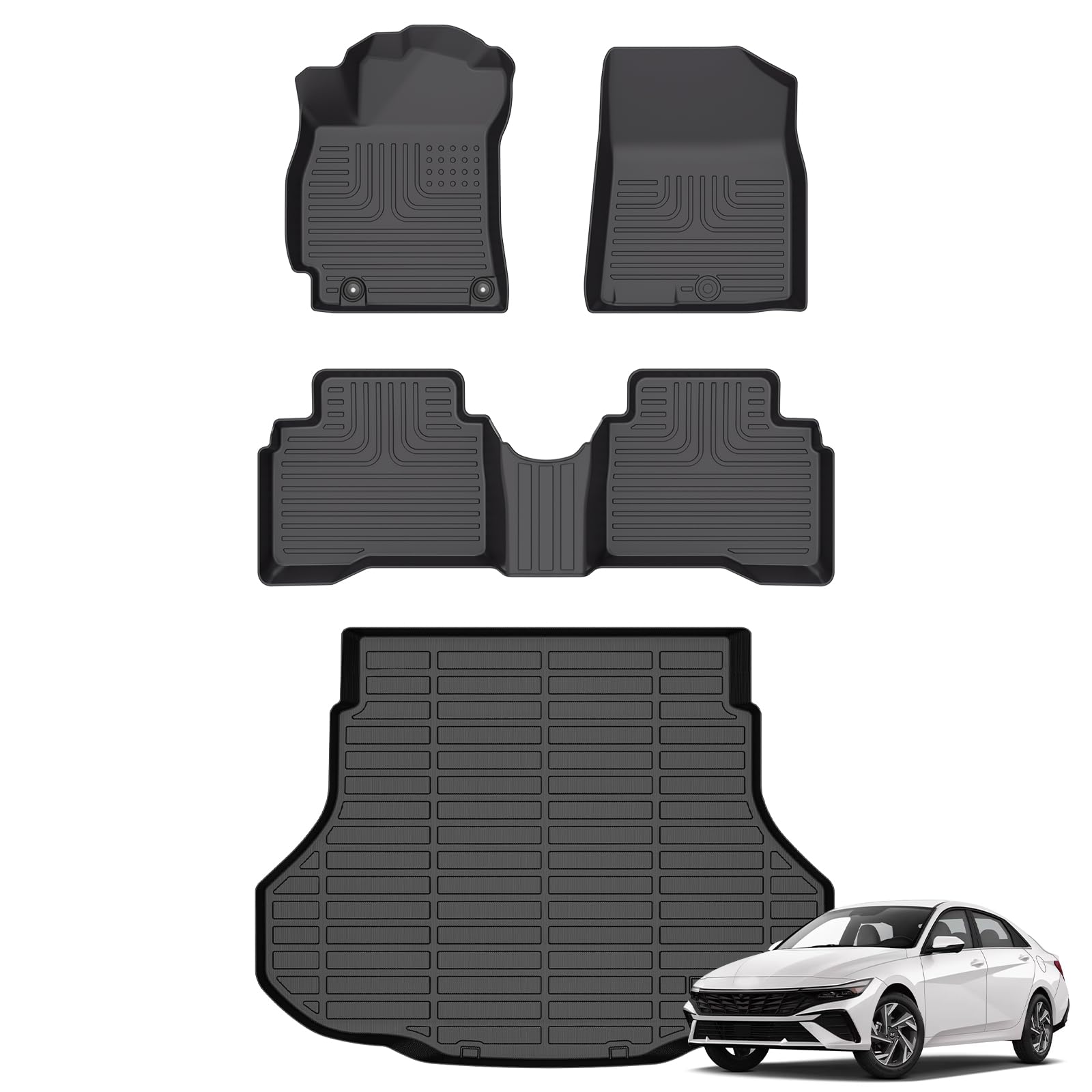 Floor Mats &amp; Cargo Liner for Hyundai Elantra Hybrid 2021-2026