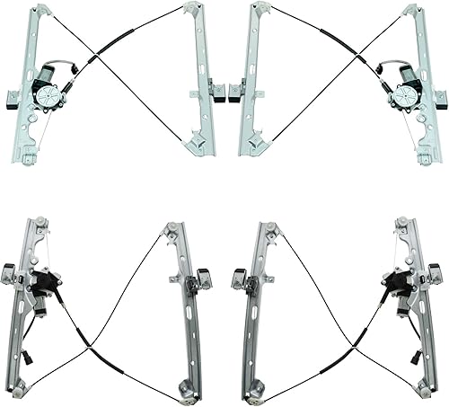 Miniatura 60 de TRQ Juego de regulador de ventana eléctrica delantera y motor compatible con Ford Ranger 1993-2011 1994-2009 Mazda B2300 1998-2001 B2500 1994-2007