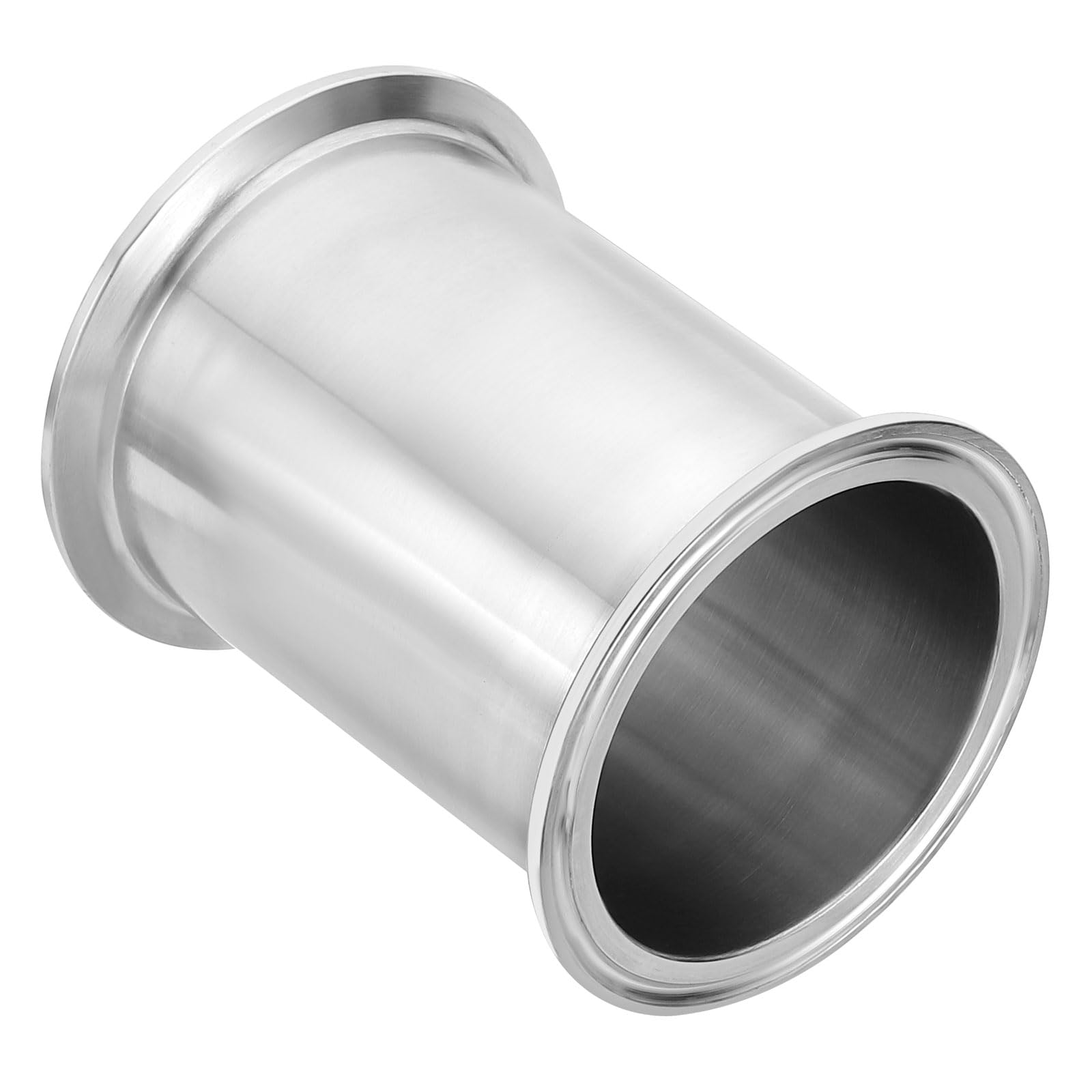 Tube à bobine à triple pince étanche en inox 304 de 100mm avec bride de tuyau