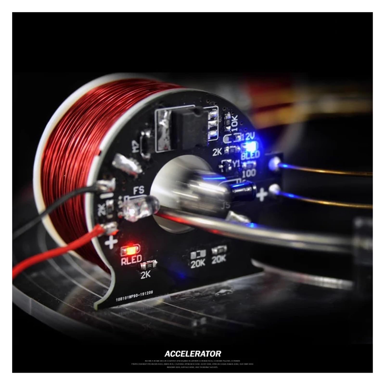 Ciclotrón electromagnético, acelerador circular, equipo científico experimental, modelo novedoso y de ayuda for la enseñanza de física,Robusto y estable