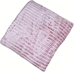 Cobertor Manta Canelada Soft Antialérgico 200m x 180m Microfibra, Casal Lisa (Rose)