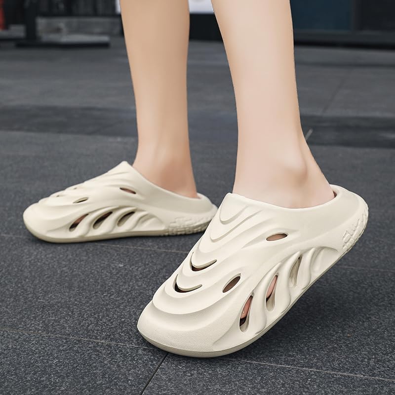 Pillow Slippers for Women and Men Non Slip Quick Drying Shower Slides Bathroom Sandals House Slides Shower Ultra Cushion Thick Sole.4