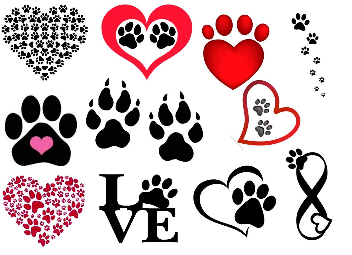 Paw Prints Collection (Paw Prints temporary Tattoo c2)