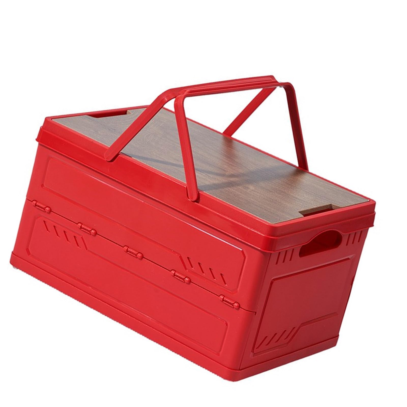 Hsioluted Foldable Storage Bin with Foldable Design for Space Saving Home Organization and Sturdy PP Materials PP Organizers Box