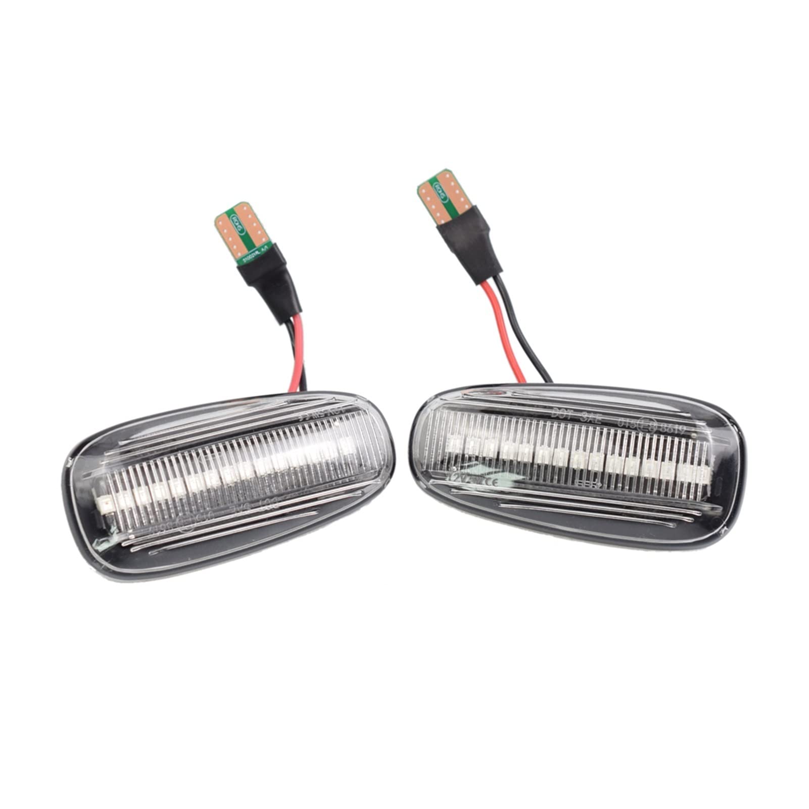 Indicador Lateral Indicador Lateral Dinámico, Luz De Señal De Giro, Intermitente Secuencial para Opel para Zafira A 1999-2005 para Astra G 1998-2009(Dynamic Crystal)