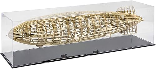 Miniatura 6 de Viloga Kit de modelo de Hindenburg DIY 1453, rompecabezas de madera 3D de corte láser de 21.2 pulgadas, modelo Zeppelin, kit para construir para