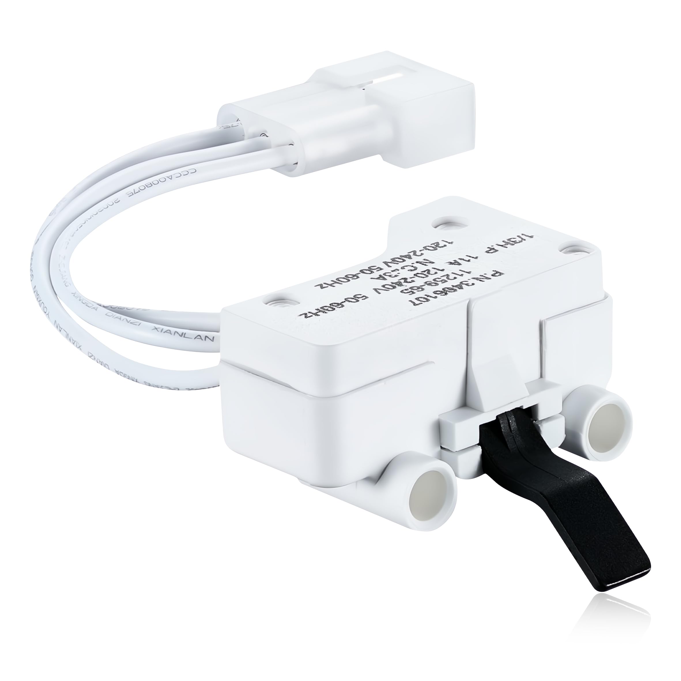 PartsBroz WP3406107 3406107 Dryer Door Switch - Compatible With Whirlpool Maytag Kenmore Admiral - Replaces AP6008561 PS11741701