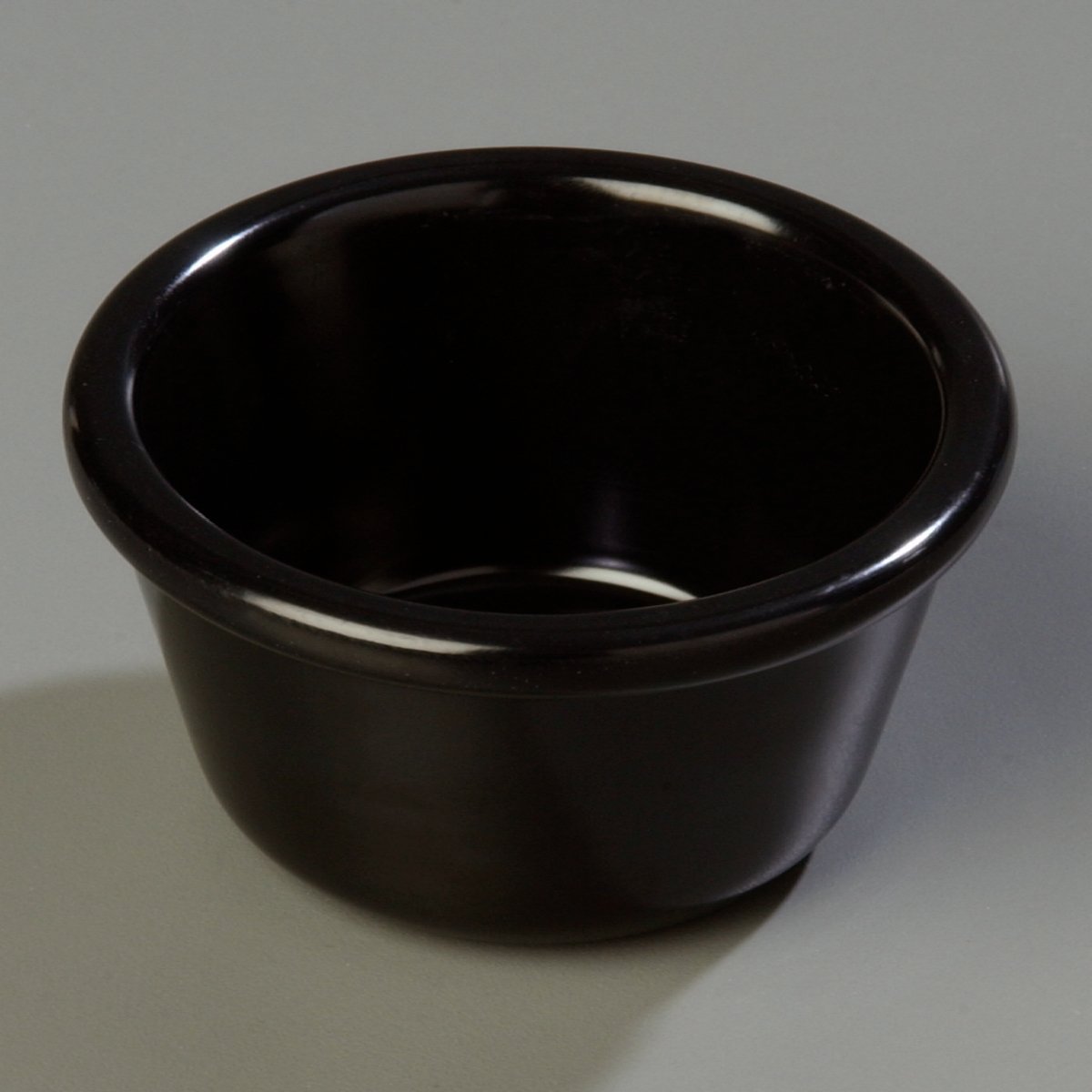 Carlisle S28503 Melamine Smooth Ramekin, 4 oz de capacidad, Negro (Caja de 48)