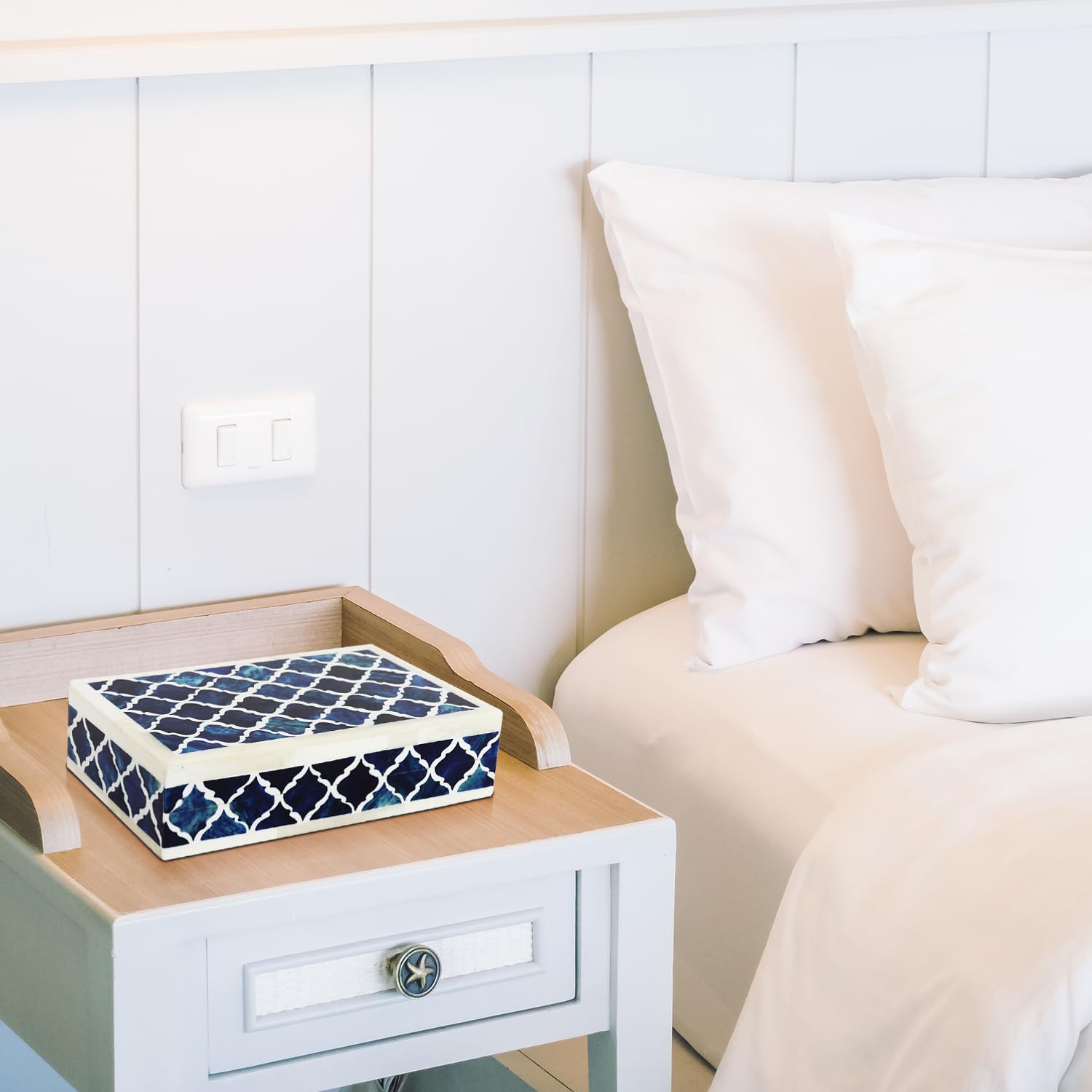 Handicrafts Home Decorative Storage Box with Lid for Home Coffee Table & Bookshelf, Keepsake & Memory Organizer - Image 4