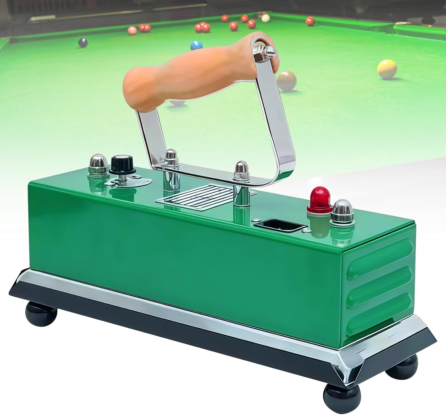 Billiards Table Cloth Iron, 300mm Billiard Table Iron, Pool Brush Cleaner Kit Adjustable Temperature Snooker, Speed Can Be Increased by Ironing for Billiard Games Room Playroom Clubs Playroom Clubs