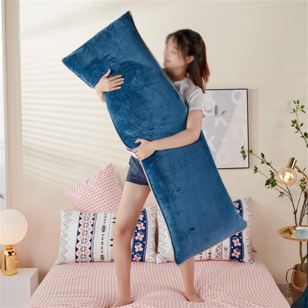 Soft Flannel Long Pillowcase Large Comfort Couple Sleeping Pillowcase Bedding Body Pillowcase