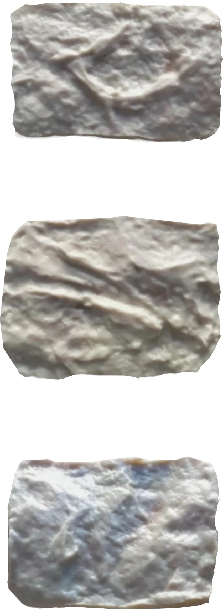 Moule à plâtre imprimé FIN PIERRE haute précision pour mur 18x12cm