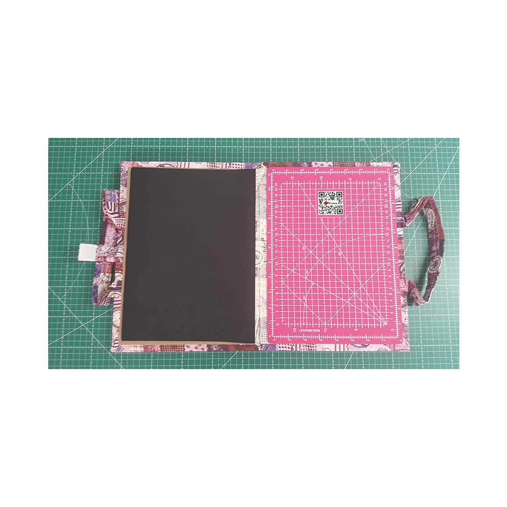 Kit de viaje patchwork con Base de corte de 24x32 cm (en centímetros y en pulgadas)