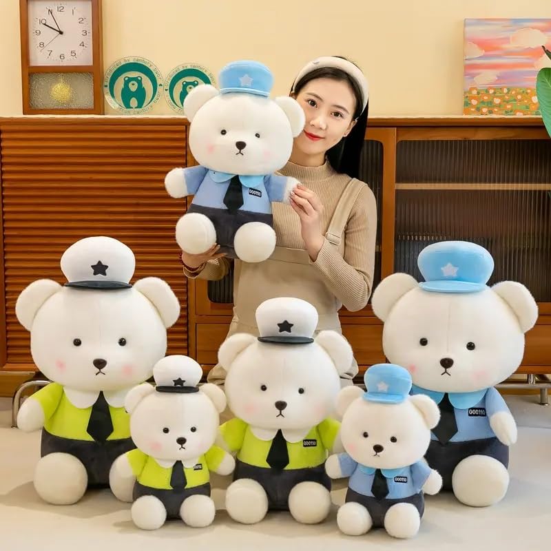 Image of 20cm Patrol Teddy Bear Soft Toy for Kids Plush Panda Toys Gift Babies Cuddly Animal Stuffed Cute Teddybear Plushie Safe & Huggable Gifts for Toddlers, Boys & Girls