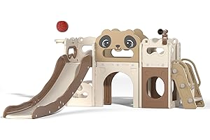 8-in-1 Toddler Slide and Climber Set | Indoor Family Playground