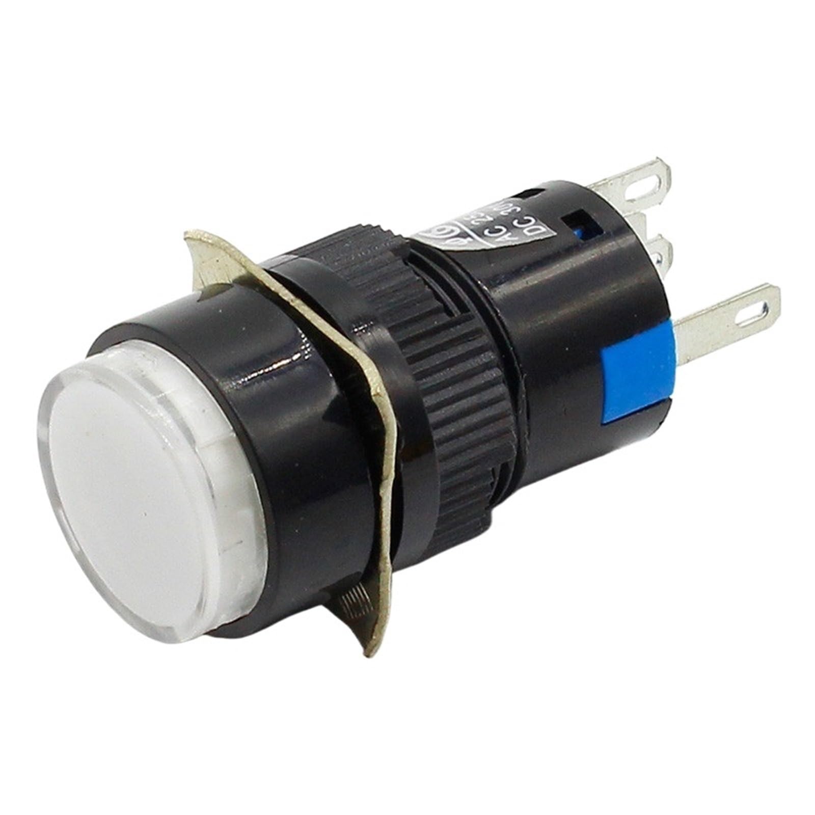 Interruptor de botón momentáneo con LED de 16mm y 220V para paneles CA 8